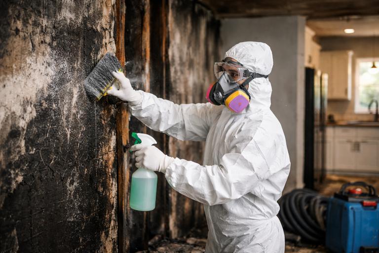 Fire and smoke cleanup work